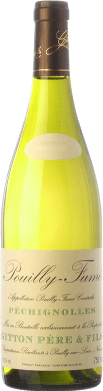 21,95 € Kostenloser Versand | Weißwein Gitton Père & Fils Péchignolles I.G.P. Vin de Pays Loire Loire Frankreich Sauvignon Weiß Flasche 75 cl