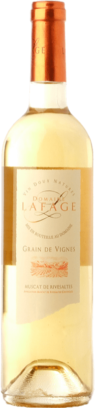 18,95 € Free Shipping | Sweet wine Lafage Grain de Vignes A.O.C. Muscat de Rivesaltes Languedoc-Roussillon France Muscat of Alexandria, Muscatel Small Grain Bottle 75 cl