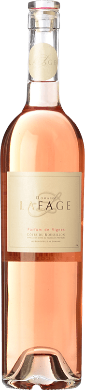 11,95 € Envio grátis | Vinho rosé Lafage Parfum de Vignes A.O.C. Côtes du Roussillon Languedoque-Rossilhão França Syrah, Grenache, Carignan Garrafa 75 cl