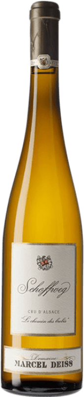 55,95 € Envio grátis | Vinho branco Marcel Deiss Schoffweg Le Chemin des Brebis A.O.C. Alsace Alsácia França Pinot Preto, Riesling, Pinot Cinza Garrafa 75 cl