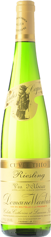41,95 € Envio grátis | Vinho branco Weinbach Cuvée Théo Crianza A.O.C. Alsace Alsácia França Riesling Garrafa 75 cl