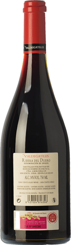 128,95 € Free Shipping | Red wine Dominio de Atauta Valdegatiles Crianza D.O. Ribera del Duero Castilla y León Spain Tempranillo Bottle 75 cl