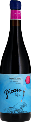 35,95 € Бесплатная доставка | Красное вино Dominio del Águila Pícaro del Águila Crianza — Крианса D.O. Ribera del Duero Кастилия-Леон Испания Tempranillo — Темпранильо, Garnacha — Гренаш, Bobal — Бобаль, Albillo — Альбильо 75 cl