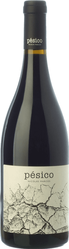 24,95 € Free Shipping | Red wine Dominio del Urogallo Pésico Aged Spain Mencía, Verdejo Black, Carrasquín, Albarín Black Bottle 75 cl