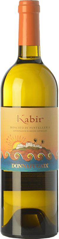14,95 € Envío gratis | Vino dulce Donnafugata Kabir D.O.C. Passito di Pantelleria Sicilia Italia Moscatel de Alejandría Botella 75 cl