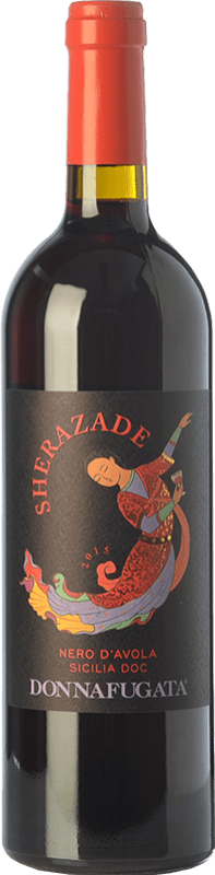 19,95 € Spedizione Gratuita | Vino rosso Donnafugata Sherazade I.G.T. Terre Siciliane Sicilia Italia Nero d'Avola Bottiglia 75 cl