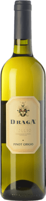 14,95 € Kostenloser Versand | Weißwein Draga Pinot Grigio D.O.C. Collio Goriziano-Collio Friaul-Julisch Venetien Italien Grauburgunder Flasche 75 cl