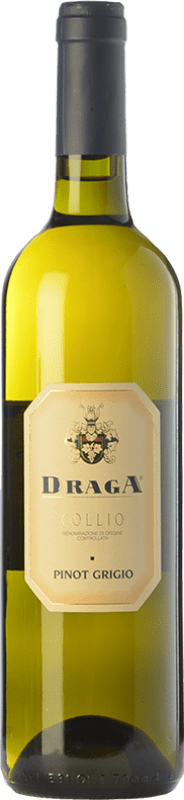 13,95 € 免费送货 | 白酒 Draga Pinot Grigio D.O.C. Collio Goriziano-Collio 弗留利 - 威尼斯朱利亚 意大利 Pinot Grey 瓶子 75 cl