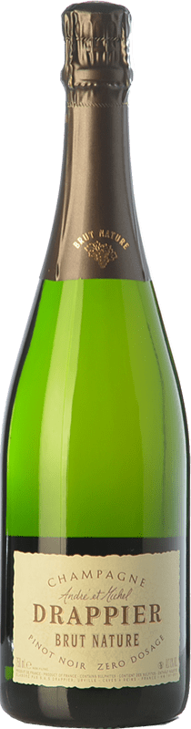 67,95 € 免费送货 | 白起泡酒 Drappier Brut Nature — 天然干型起泡酒 A.O.C. Champagne 香槟酒 法国 Pinot Noir — 黑皮诺 75 cl