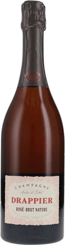 94,95 € Envio grátis | Espumante Rosé Drappier Zéro Dosage — Dosagem Zero — Brut Nature Rosé A.O.C. Champagne Champagne França Pinot Noir 75 cl