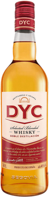 13,95 € Envoi gratuit | Blended Whisky DYC Selected Whisky Espagne Bouteille 70 cl
