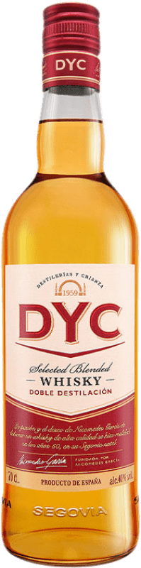 14,95 € Kostenloser Versand | Whiskey Blended DYC Spanien Flasche 70 cl