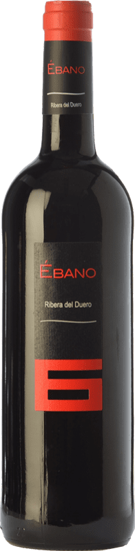 9,95 € Envio grátis | Vinho Tinto Ébano 6 Jovem D.O. Ribera del Duero Castela e Leão Espanha Tempranillo 75 cl