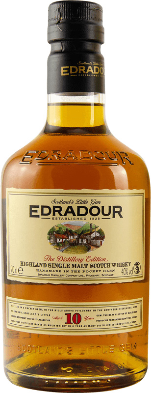 66,95 € Free Shipping | Single Malt Whisky Edradour Highlands United Kingdom 10 Years Bottle 70 cl