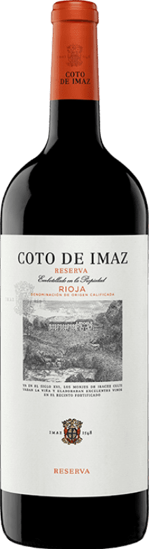 32,95 € 送料無料 | 赤ワイン Coto de Rioja Coto de Imaz レセルバ D.O.Ca. Rioja ラ・リオハ スペイン Tempranillo — テンプラニーリョ マグナムボトル 1,5 L