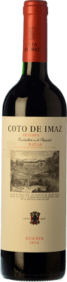 8,95 € Spedizione Gratuita | Vino rosso Coto de Rioja Coto de Imaz Riserva D.O.Ca. Rioja La Rioja Spagna Tempranillo Bottiglia Medium 50 cl