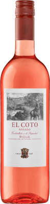 5,95 € 免费送货 | 玫瑰酒 Coto de Rioja 年轻的 D.O.Ca. Rioja 拉里奥哈 西班牙 Tempranillo, Grenache 瓶子 75 cl