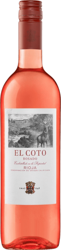 6,95 € Spedizione Gratuita | Vino rosato Coto de Rioja Giovane D.O.Ca. Rioja La Rioja Spagna Tempranillo, Grenache Bottiglia 75 cl