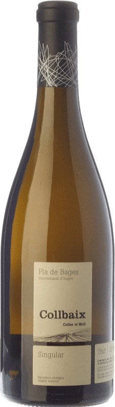 25,95 € Бесплатная доставка | Белое вино El Molí Collbaix Singular D.O. Pla de Bages Каталония Испания Macabeo — Макабео, Picapoll — Пикаполь Eco — Эко Био Органический Бутылка 75 cl