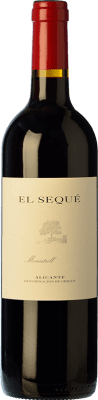 32,95 € Spedizione Gratuita | Vino Rosso El Sequé Crianza — Invecchiato in Botte D.O. Alicante Comunità Valenciana Spagna Monastrell Bottiglia 75 cl