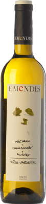 9,95 € 免费送货 | 白酒 Emendis Trío D.O. Penedès 加泰罗尼亚 西班牙 Muscat of Alexandria, Macabeo, Chardonnay 瓶子 75 cl