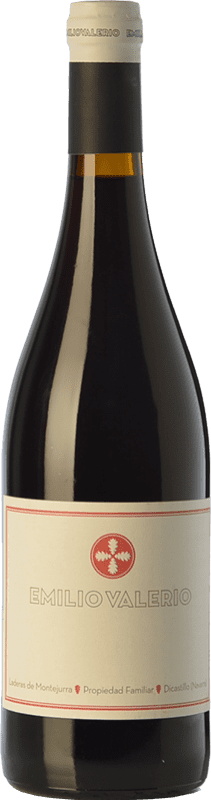 10,95 € Free Shipping | Red Wine Emilio Valerio Young D.O. Navarra Navarre Spain Tempranillo, Merlot, Garnacha — Grenache, Cabernet Sauvignon, Graciano Bottle 75 cl