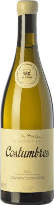 27,95 € Free Shipping | White Wine En Voz Baja Costumbres Crianza — Aged D.O.Ca. Rioja The Rioja Spain Viura Bottle 75 cl