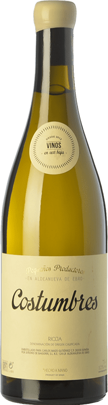 16,95 € Бесплатная доставка | Белое вино En Voz Baja Costumbres старения D.O.Ca. Rioja Ла-Риоха Испания Viura бутылка 75 cl