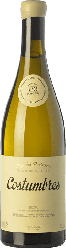 27,95 € Free Shipping | White Wine En Voz Baja Costumbres Crianza — Aged D.O.Ca. Rioja The Rioja Spain Viura Bottle 75 cl