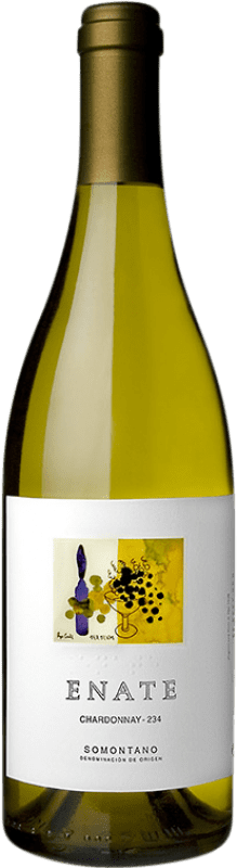 10,95 € Бесплатная доставка | Белое вино Enate 234 D.O. Somontano Арагон Испания Chardonnay бутылка 75 cl