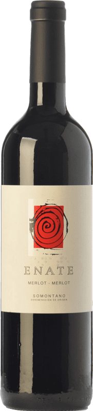 22,95 € Free Shipping | Red wine Enate Crianza D.O. Somontano Aragon Spain Merlot Bottle 75 cl