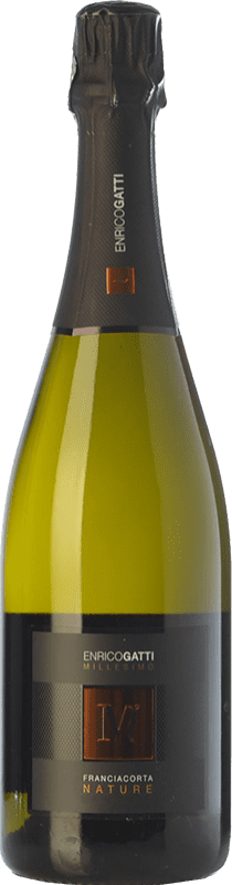 39,95 € Spedizione Gratuita | Spumante bianco Enrico Gatti Brut Nature D.O.C.G. Franciacorta lombardia Italia Pinot Nero, Chardonnay Bottiglia 75 cl