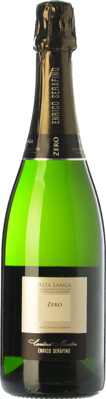 26,95 € Free Shipping | White sparkling Enrico Serafino Zero D.O.C. Alta Langa Piemonte Italy Pinot Black, Chardonnay Bottle 75 cl