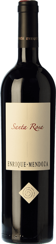25,95 € Free Shipping | Red wine Enrique Mendoza Santa Rosa Reserva D.O. Alicante Valencian Community Spain Merlot, Syrah, Cabernet Sauvignon Bottle 75 cl