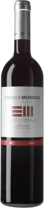 15,95 € Free Shipping | Red wine Enrique Mendoza Merlot-Monastrell Aged D.O. Alicante Valencian Community Spain Merlot, Monastrell Bottle 75 cl