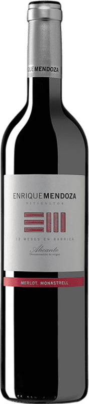 15,95 € Spedizione Gratuita | Vino Rosso Enrique Mendoza Merlot Monastrell D.O. Alicante Comunità Valenciana Spagna Merlot, Monastrell Bottiglia 75 cl