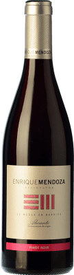 15,95 € Kostenloser Versand | Rotwein Enrique Mendoza Alterung D.O. Alicante Valencianische Gemeinschaft Spanien Pinot Schwarz Flasche 75 cl