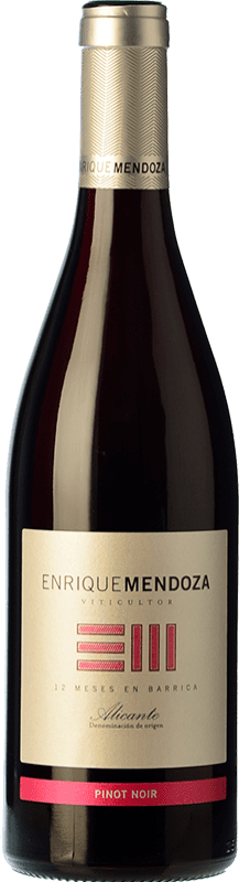 15,95 € Free Shipping | Red wine Enrique Mendoza D.O. Alicante Valencian Community Spain Pinot Black Bottle 75 cl