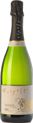 14,95 € Envío gratis | Espumoso Blanco Espelt Escuturit Brut Nature Reserva D.O. Cava Cataluña España Macabeo, Xarel·lo, Chardonnay 75 cl