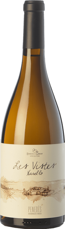 14,95 € Free Shipping | White Wine Esteve i Gibert Les Vistes Crianza — Aged D.O. Penedès Catalonia Spain Xarel·lo Bottle 75 cl
