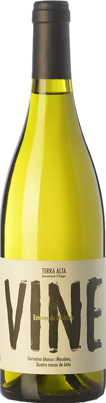 11,95 € Envío gratis | Vino blanco Estones de Mishima Vine Crianza D.O. Terra Alta Cataluña España Garnacha Blanca, Macabeo Botella 75 cl