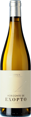 14,95 € Spedizione Gratuita | Vino bianco Exopto Horizonte Crianza D.O.Ca. Rioja La Rioja Spagna Viura, Malvasía, Grenache Bianca Bottiglia 75 cl