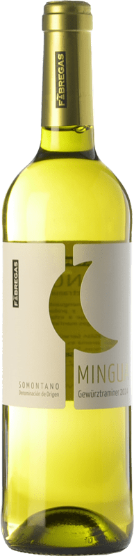 7,95 € Free Shipping | White wine Fábregas Mingua D.O. Somontano Aragon Spain Gewürztraminer Bottle 75 cl