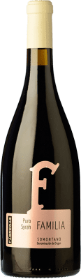 11,95 € Envío gratis | Vino tinto Fábregas Puro Joven D.O. Somontano Aragón España Syrah Botella 75 cl