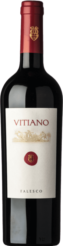9,95 € Free Shipping | Red wine Falesco Vitiano Rosso I.G.T. Umbria Umbria Italy Merlot, Cabernet Sauvignon, Sangiovese Bottle 75 cl