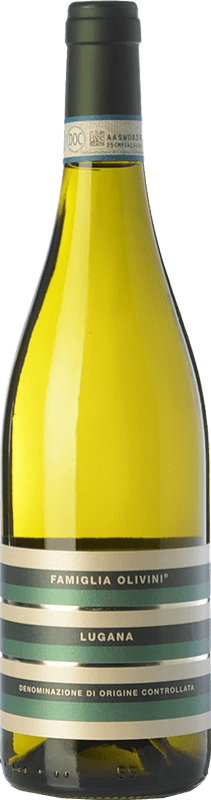 17,95 € Kostenloser Versand | Weißwein Olivini D.O.C. Lugana Lombardei Italien Trebbiano Flasche 75 cl