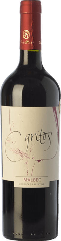 14,95 € Free Shipping | Red wine Otero Ramos Gritos Clásico Young I.G. Mendoza Mendoza Argentina Malbec Bottle 75 cl