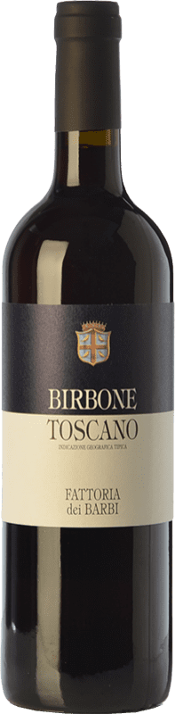 19,95 € Kostenloser Versand | Rotwein Fattoria dei Barbi Birbone I.G.T. Toscana Toskana Italien Merlot, Sangiovese 75 cl