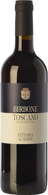 18,95 € Kostenloser Versand | Rotwein Fattoria dei Barbi Birbone I.G.T. Toscana Toskana Italien Merlot, Sangiovese Flasche 75 cl