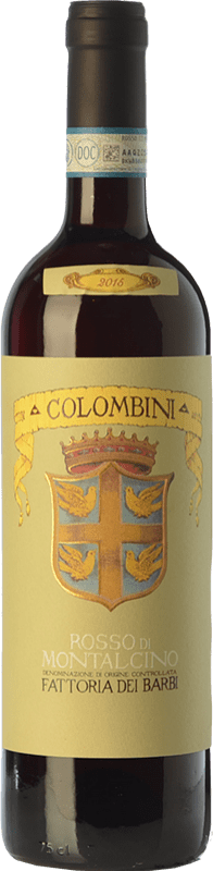 17,95 € Бесплатная доставка | Красное вино Fattoria dei Barbi Colombini D.O.C. Rosso di Montalcino Тоскана Италия Sangiovese бутылка 75 cl